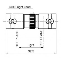 ADAPTATEUR BNC FEM. / FEM. DROIT 75 Ohms