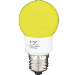 LAMPE E27 A LED GLOBE JAUNE