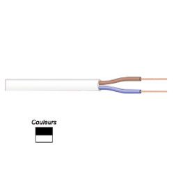 CABLE ELECTRIQUE 2 x 0.75mm NOIR