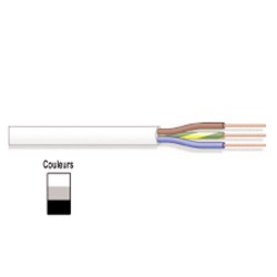 CABLE ELECTRIQUE 3 x 1.00mm NOIR