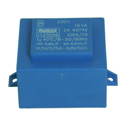 TRANSFO MOULE CI  0/9,8V --0/14,5V- 16VA