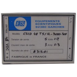 ALIMENTATION  48V>5Vdc/3Amp>12Vdc/300mA