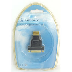 ADAPTATEUR HDMI MALE >> DVI-D FEMELLE