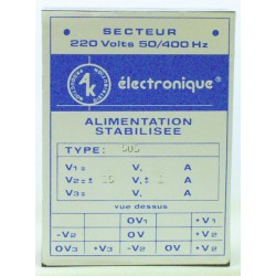 ALIMENTATION AC/DC 220V>>+/- 15Vdc 0,1A