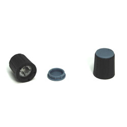 BOUTON AXE 6mm A VIS 15x16mm LOT DE 2 P