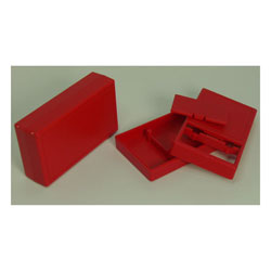 COFFRET ABS ROUGE   60x54x25mm  5 Pices