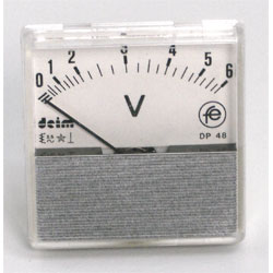 VOLTMETRE FER.   6 Vac  48 x 48mm