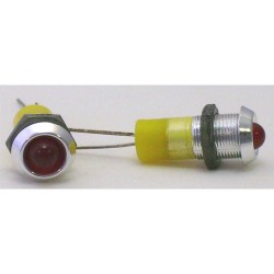 VOYANT LED 5mm ROUGE--6Vdc----5 PIECES