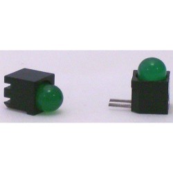 VOYANT LED 5mm VERT CI COUDE -10 PIECES