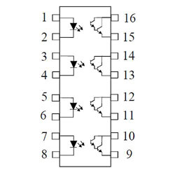 TIL199 DIL-16 ROHS ISOCOM